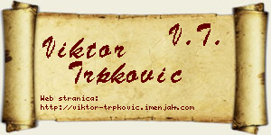 Viktor Trpković vizit kartica